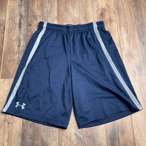 Under Armour‎ Shorts Men's Medium Blue Athletic Training Fitness Running 2236 - Picture 1 of 11